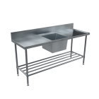BenchTech Single Sink Benches - Centre Bowl