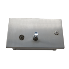 S.S. Recessed Horizontal Liquid Soap Dispenser with Hinge Door