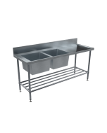 BenchTech Double Sink Benches - Left Hand Side