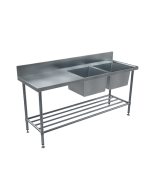 BenchTech Double Sink Benches - Right Hand Side