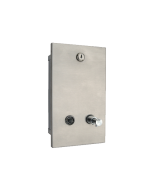 S.S. Recessed Vertical Liquid Soap Dispenser with Hinge Door
