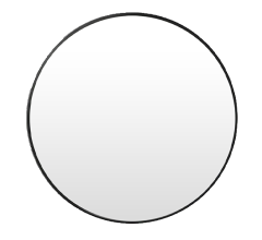 Round Black Designer Mirror