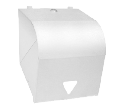 White Powder Coat Lockable Paper Towel Dispenser