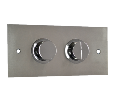 Pneumatic In Wall Cistern Raised Buttons Standard Plate 3/4.5L