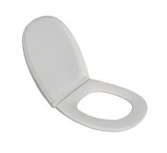 White Economy Toilet Seat with Lid
