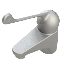 Stainless Steel Wash Safe™ Basin Mixer with Accessible Lever