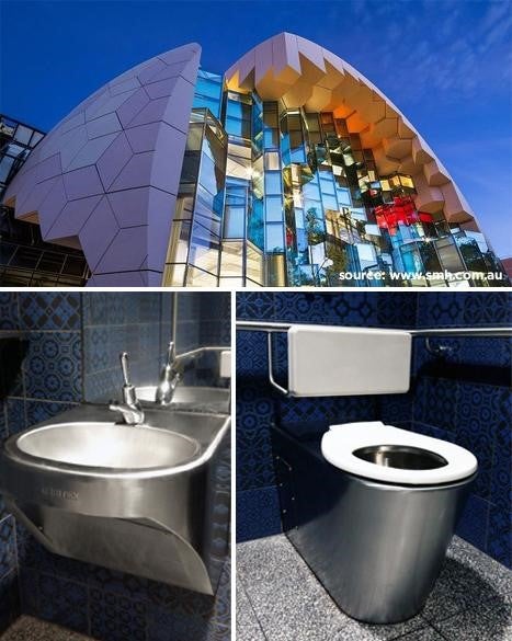 toilet at Geelong Library and Heritage Centre/></p>
<p>We are so proud to display our complete toilet fit outs in the brand new Geelong Library and Heritage Centre with products including our disabled compliant and ambulant toilet pans and hand basins as well as our complete range of washroom accessories. Itself an architectural feat with critically acclaimed interior; the contemporary community hub is a stunning addition to Geelong's cultural landscape.</p>		    <p>  </p>                    <div class=