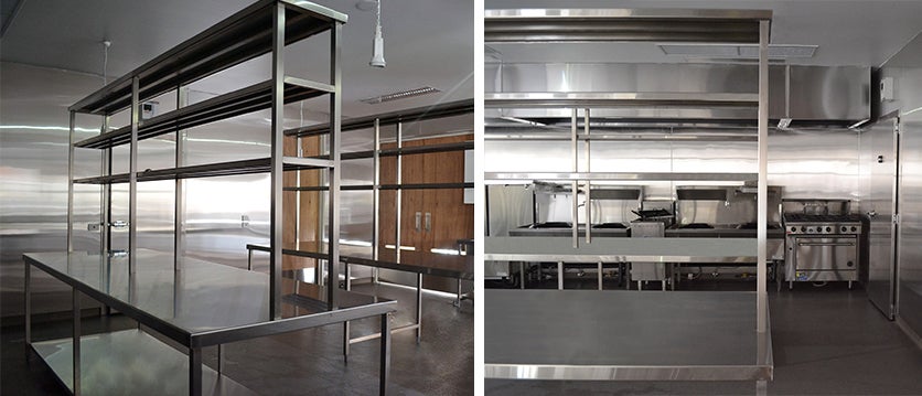 stainless steel benches for commercial kitchens