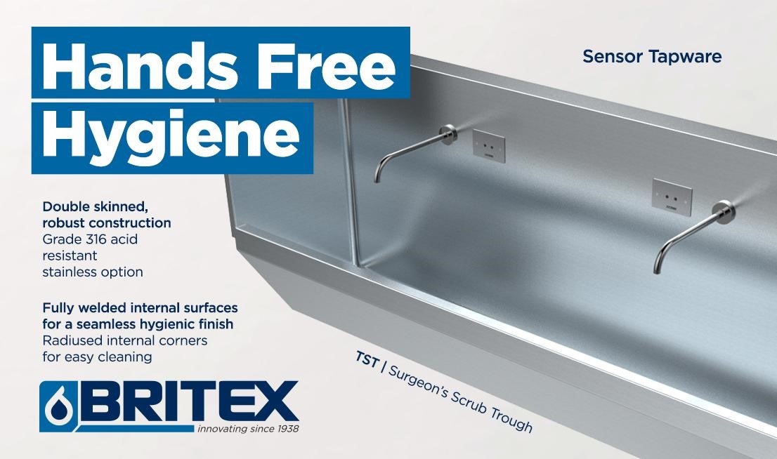 Britex hand free hygiene trough